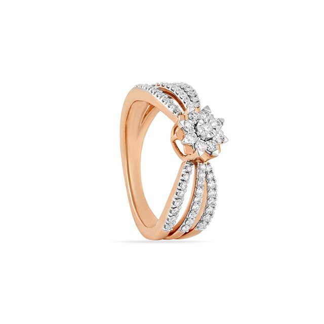 Tanishq 18KT Diamond Finger Ring for Women 4