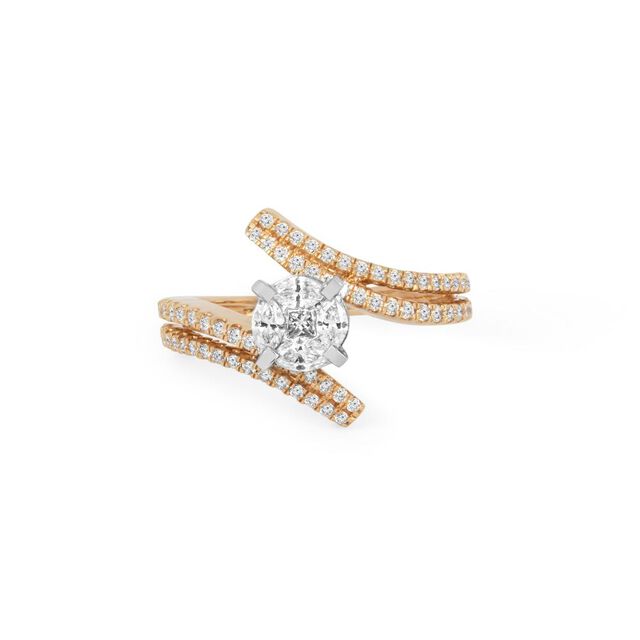 Tanishq 18KT Diamond Finger Ring for Women 