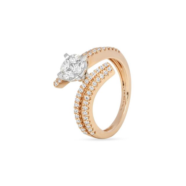 Tanishq 18KT Diamond Finger Ring for Women 2