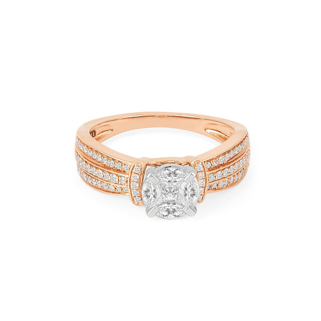 Tanishq 18KT Diamond Finger Ring for Women 