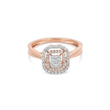 Radiant Aura Diamond Ring