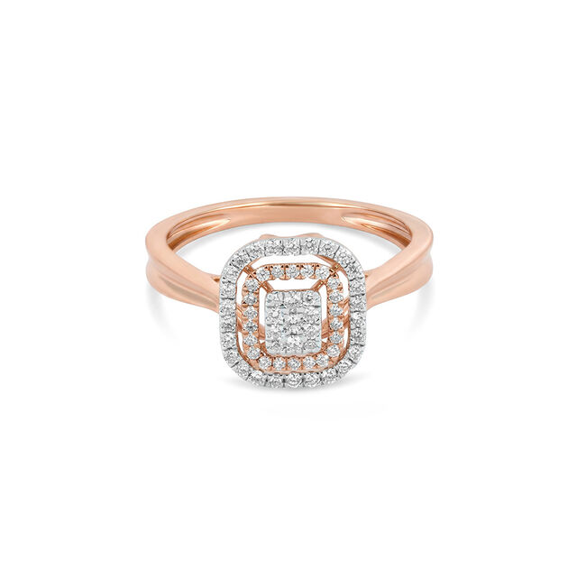 Radiant Aura Diamond Ring 