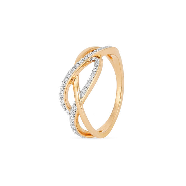 Tanishq 18KT Diamond Finger Ring for Women 3