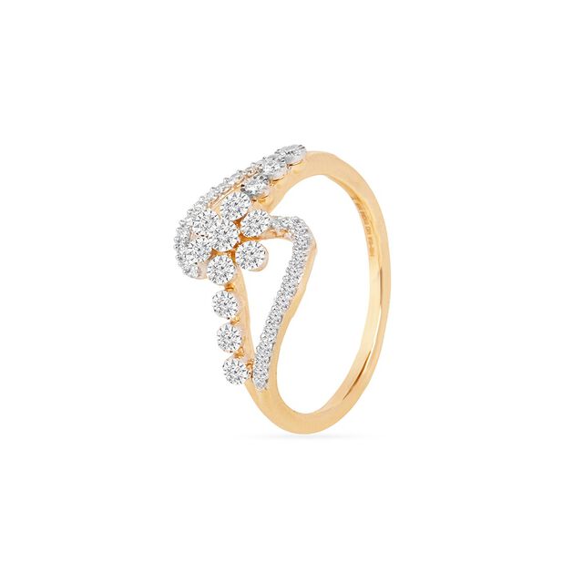 Tanishq 18KT Diamond Finger Ring for Women 2
