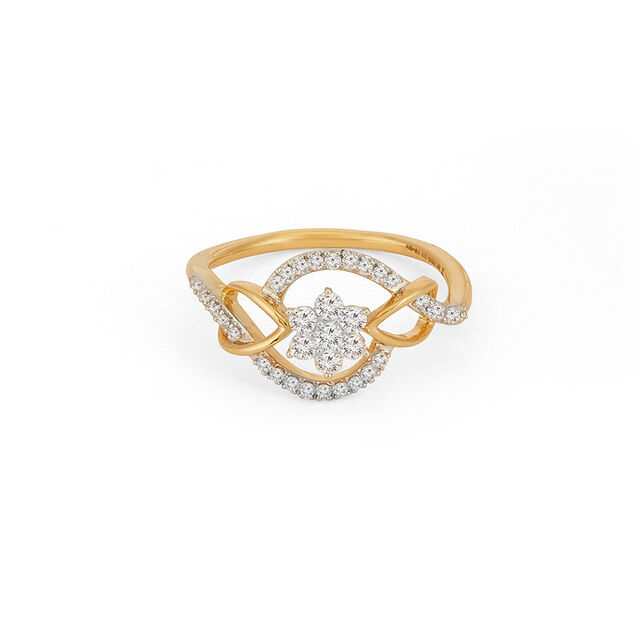 Tanishq 18KT Diamond Finger Ring for Women 
