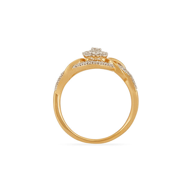 Tanishq 18KT Diamond Finger Ring for Women 4