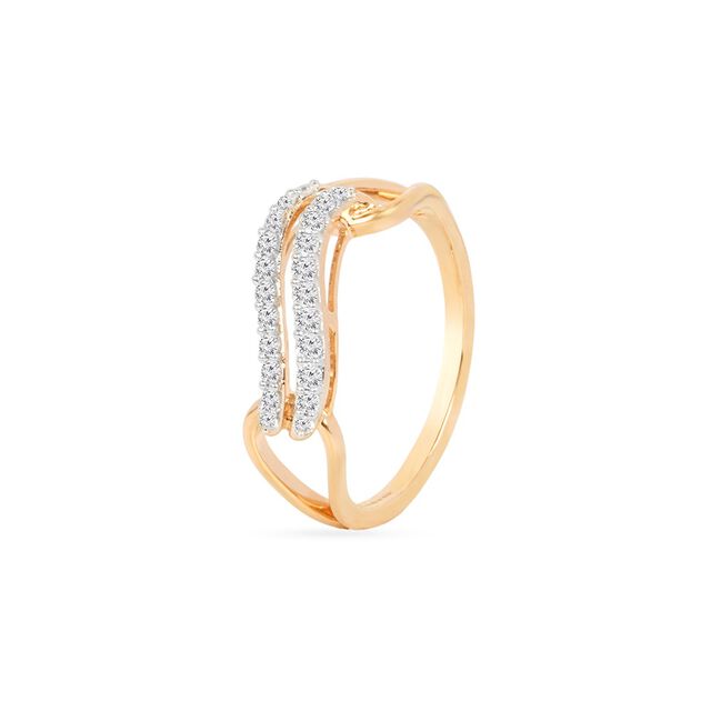 Tanishq 18KT Diamond Finger Ring for Women 2