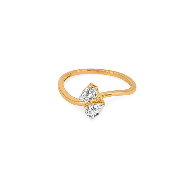 Tanishq 18KT Diamond Finger Ring for Women 