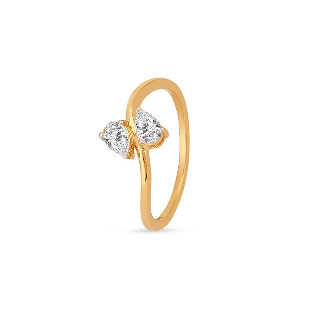 Tanishq 18KT Diamond Finger Ring for Women 2