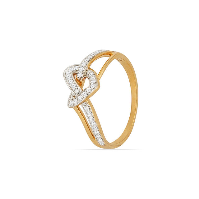 Tanishq 18KT Diamond Finger Ring for Women 3