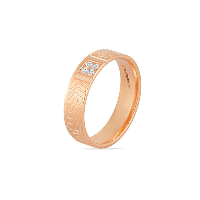 Tanishq 18KT Diamond Finger Ring for Men 4