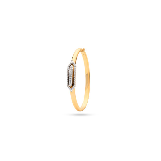 Gentleman's Gold & Diamond Bangle,,hi-res 2