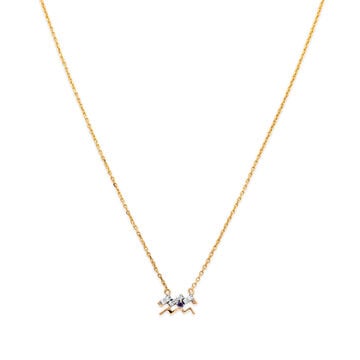 Waves of Gold Pendant and Chain