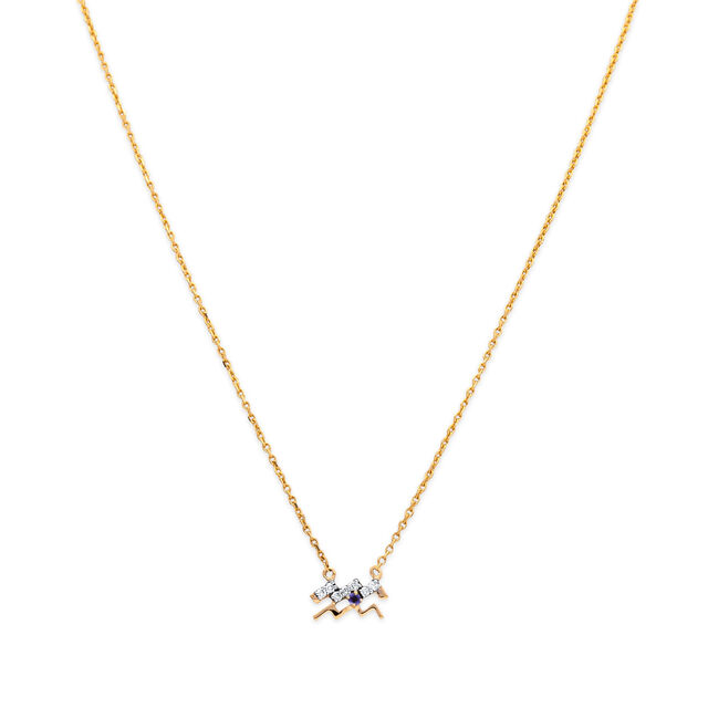 Waves of Gold Pendant and Chain,,hi-res 