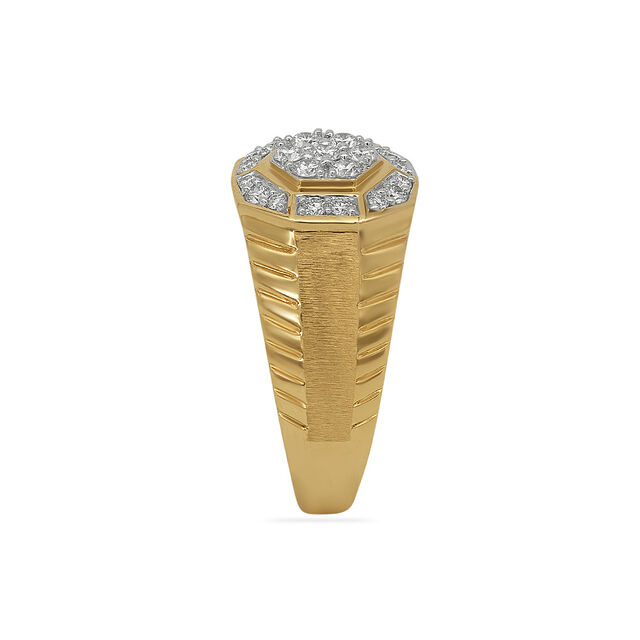 Tanishq 18 Karat Diamond Finger Ring for Men
