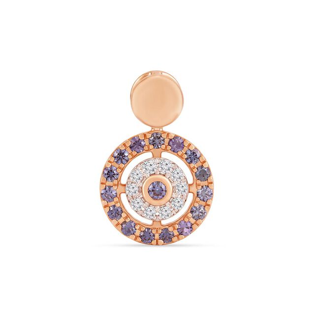 Radiant Evil Eye Diamond and Sapphire Pendant 