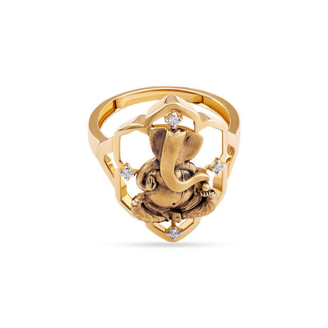 Tanishq 18 KT Diamond Finger Ring for Women