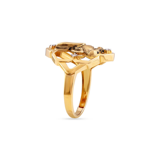 Tanishq 18 KT Diamond Finger Ring for Women