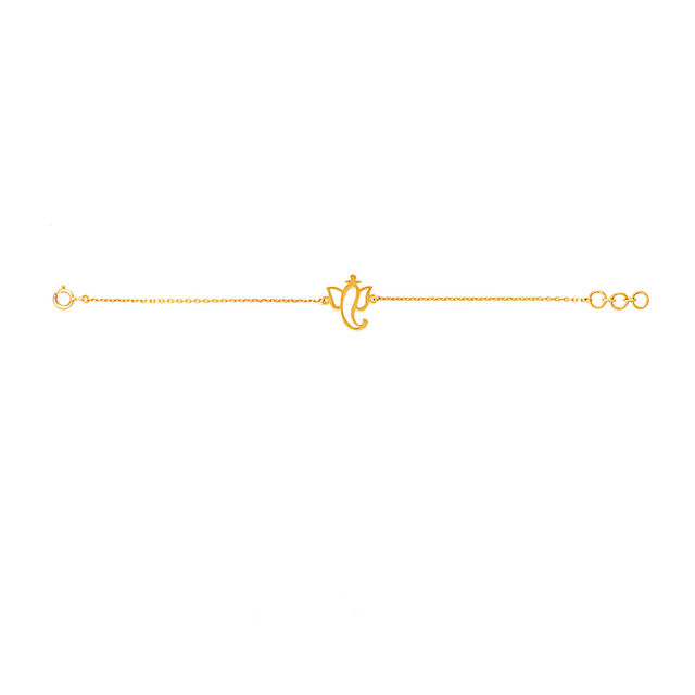 Sleek Modernist Gold Bracelet 