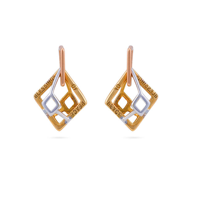 Geometric Gold Pendant 