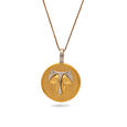 Bold Wolf Gold Pendant with Chain 