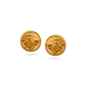 Stunning Lion Motif Stud Earrings