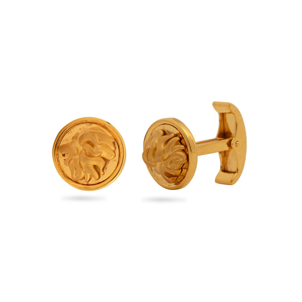 Gold cufflinks tanishq cheap