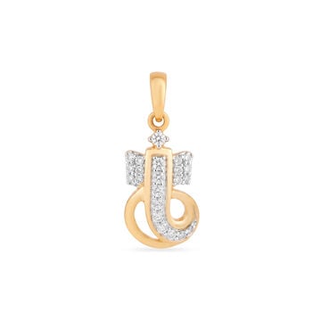 Eternal Grace Ganesha Diamond Pendant