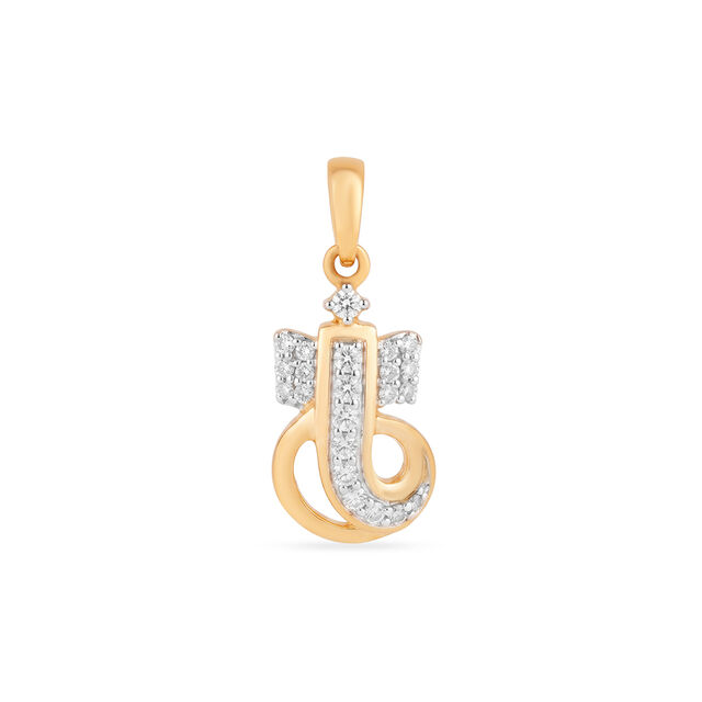 Eternal Grace Ganesha Diamond Pendant 