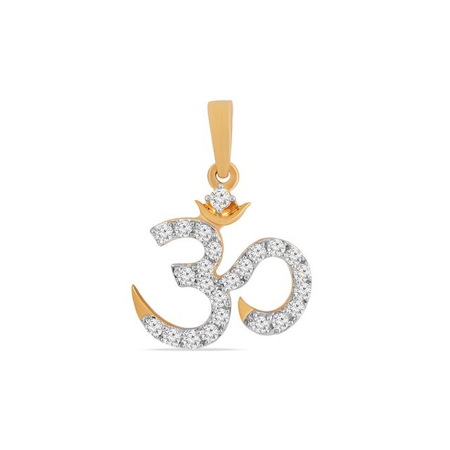 Shri Om Diamond  Pendant 