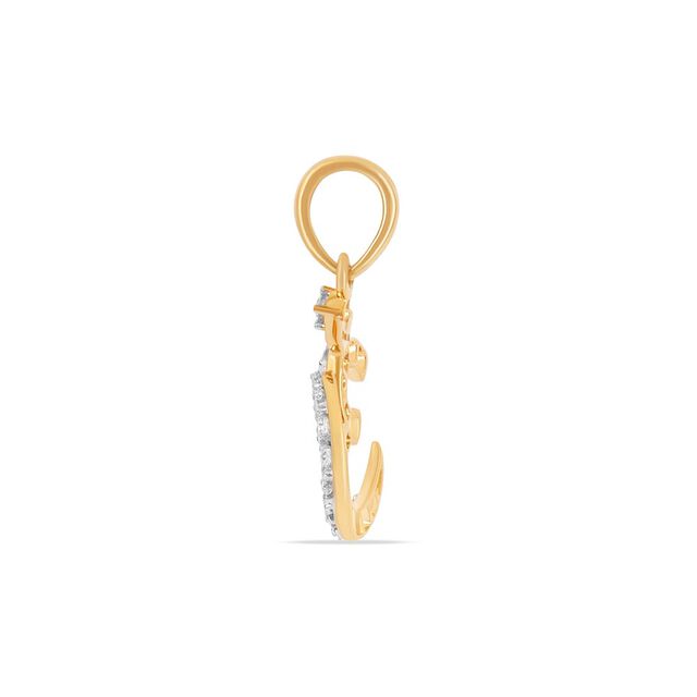 Shri Om Diamond  Pendant 4