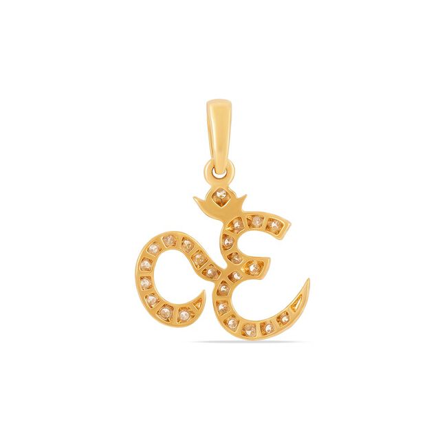 Shri Om Diamond  Pendant 5