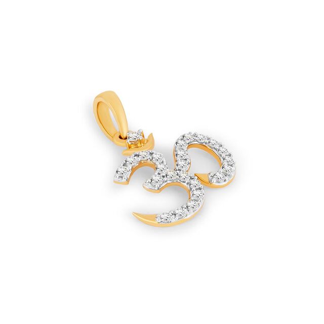 Shri Om Diamond  Pendant 6