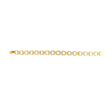 Geometric Elegance Diamond Bracelet
