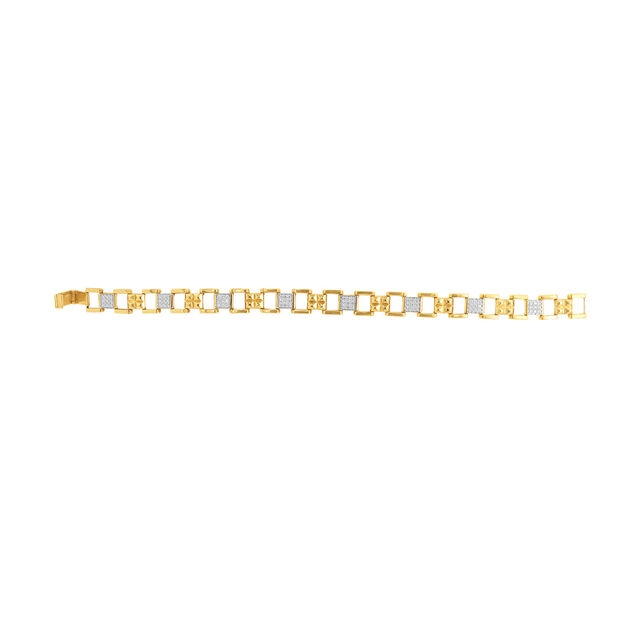 Geometric Elegance Diamond Bracelet