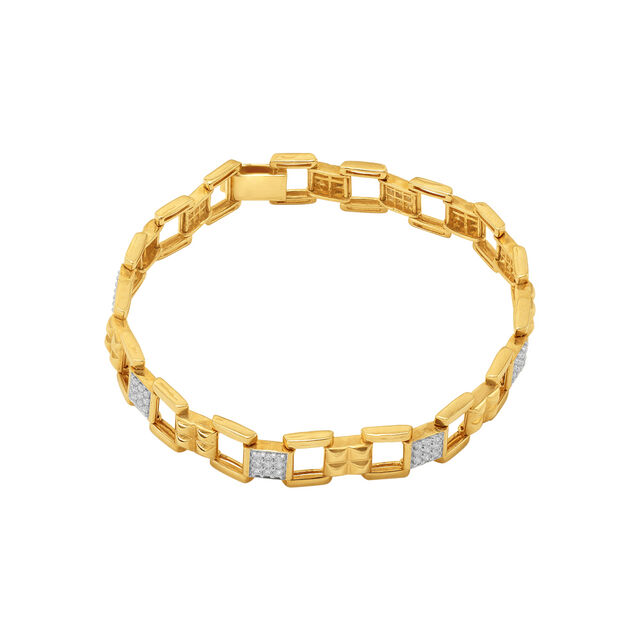 Geometric Elegance Diamond Bracelet