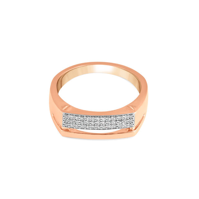 Tanishq 18 Karat Diamond Finger Ring for Men 