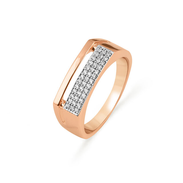 Tanishq 18 Karat Diamond Finger Ring for Men 2