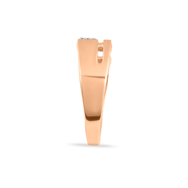 Tanishq 18 Karat Diamond Finger Ring for Men 4