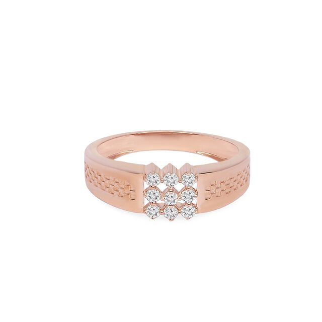 Tanishq 18KT Diamond Finger Ring for Men 
