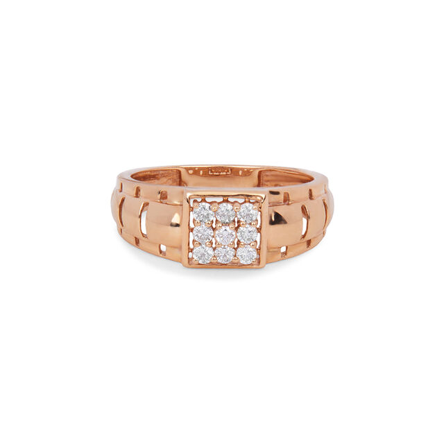 Tanishq 18KT Diamond Finger Ring for Men 