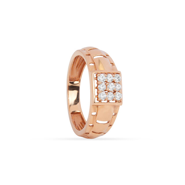 Tanishq 18KT Diamond Finger Ring for Men 2