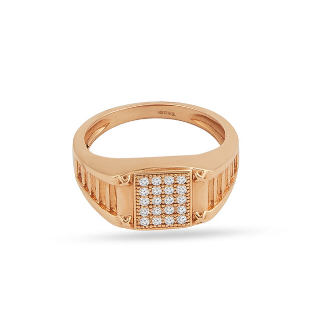 Tanishq 18KT Diamond Finger Ring for Men 