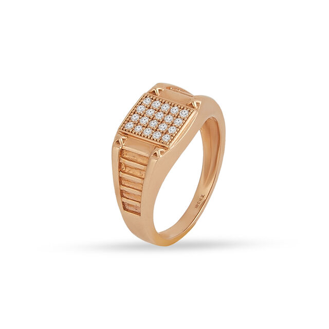 Tanishq 18KT Diamond Finger Ring for Men 2