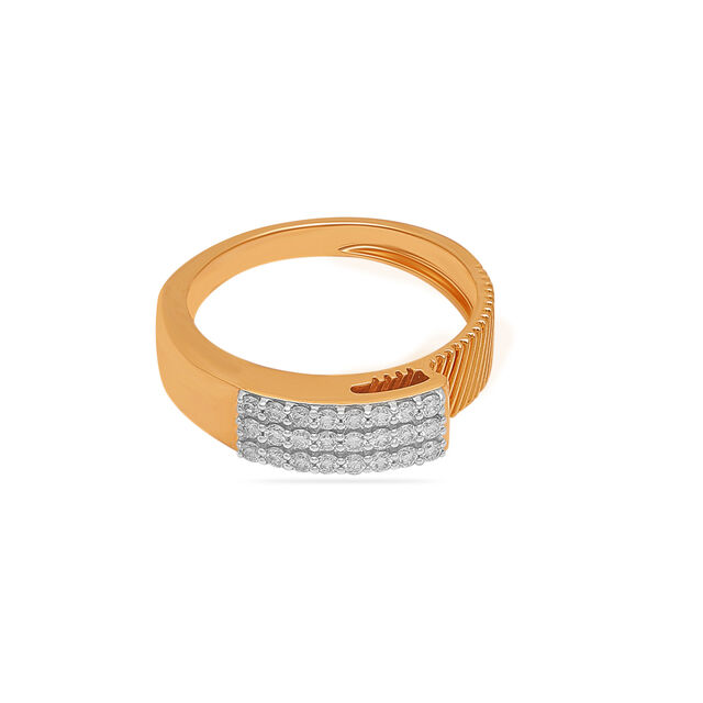Modern Diamond Row Ring 
