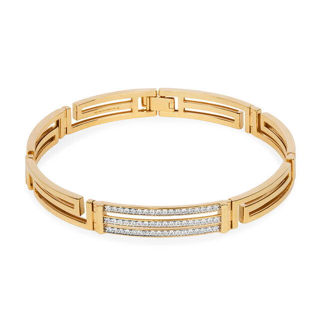 Tanishq 18KT Diamond Bracelet for Men 