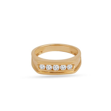Tanishq 18KT Diamond Finger Ring for Men