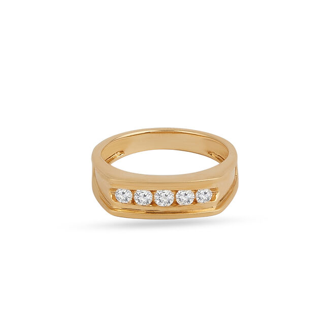 Tanishq 18KT Diamond Finger Ring for Men 