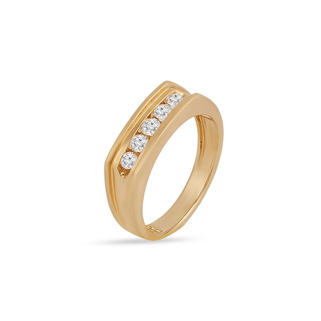 Tanishq 18KT Diamond Finger Ring for Men 2