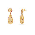Elegant Floral Chandelier Earrings 3